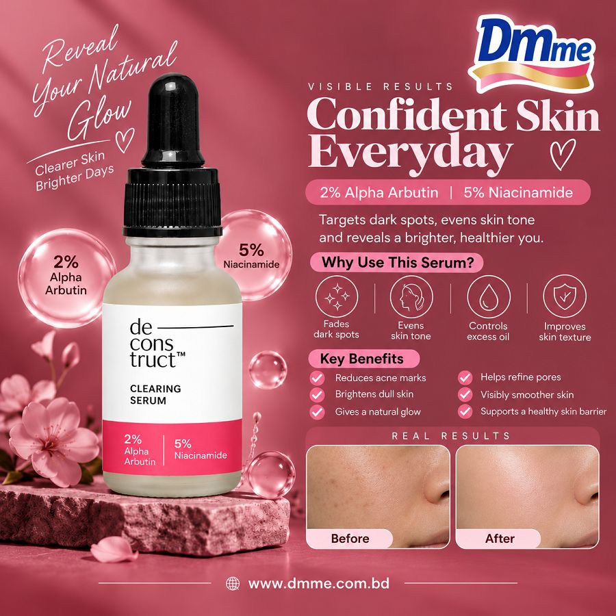 Deconstruct Clearing Serum 2% Alpha Arbutin + 5% Niacinamide 30 ml