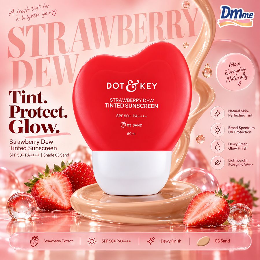 Dot & Key Strawberry Dew Tinted Sunscreen (03 Sand)50ml