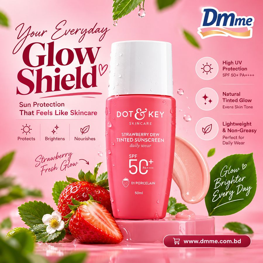 Dot & Key Strawberry Dew Tinted Sunscreen (01 Porcelain)50ml