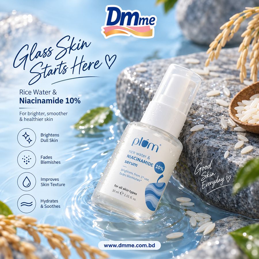 Plum 10% Niacinamide Serum with Rice Water  30ml