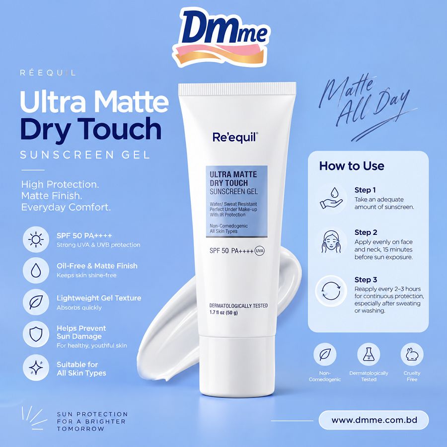 RE' EQUIL Ultra Matte Dry Touch Sunscreen 20g