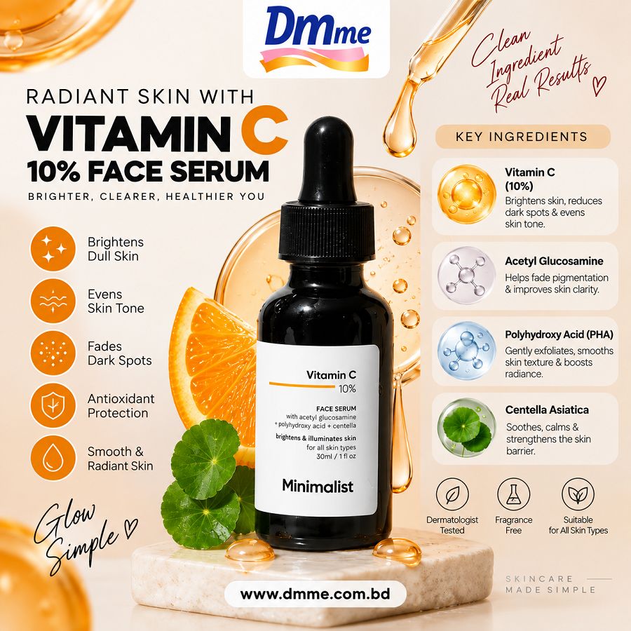 Minimalist Vitamin C 10% Face Serum 30ml
