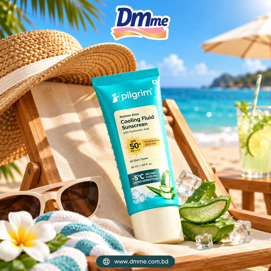 Pilgrim Korean Aloe Cooling Fluid Sunscreen 50ml