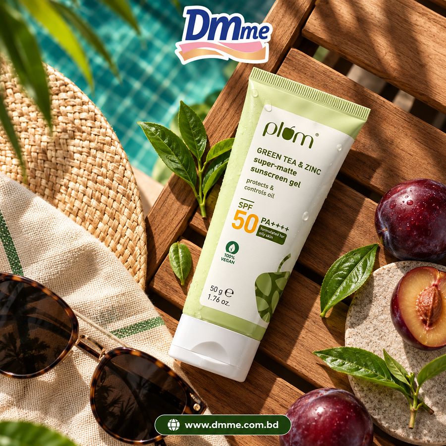 Plum Green Tea & Zinc Super-Matte Sunscreen Gel 50g