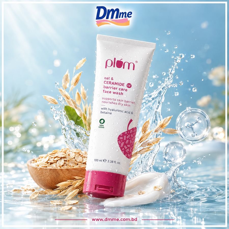 Plum Oat & 1% Ceramide Barrier Care Face Wash 100ml