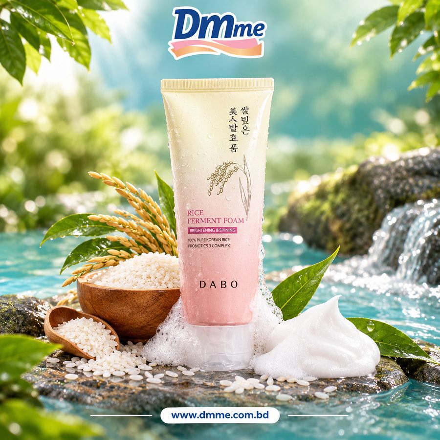 Dabo Whitening & Shining Rice Ferment Foam Face Wash 180ml