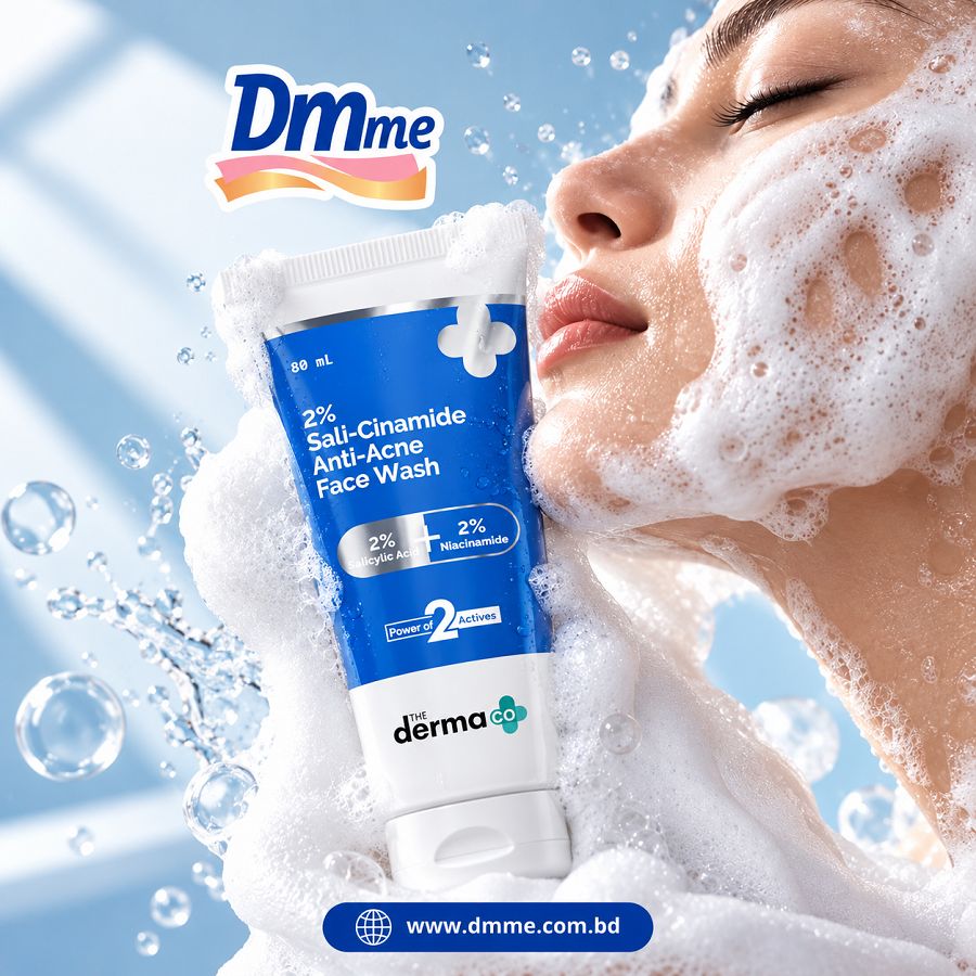 Derma Co Sali-Cinamide Anti-Acne Face Wash 80ml
