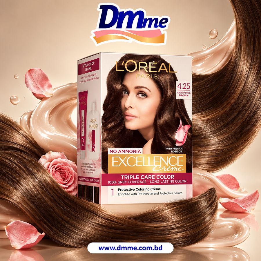 L'Oreal Paris Excellence Creme Triple Care 1 (Aishwarya's Brown)