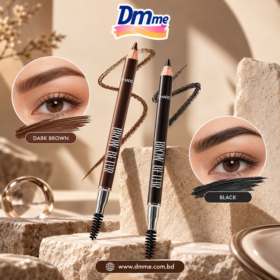 MARS Eyebrow Pencil  Shade -(Black, Dark Brown, Natural Brown)