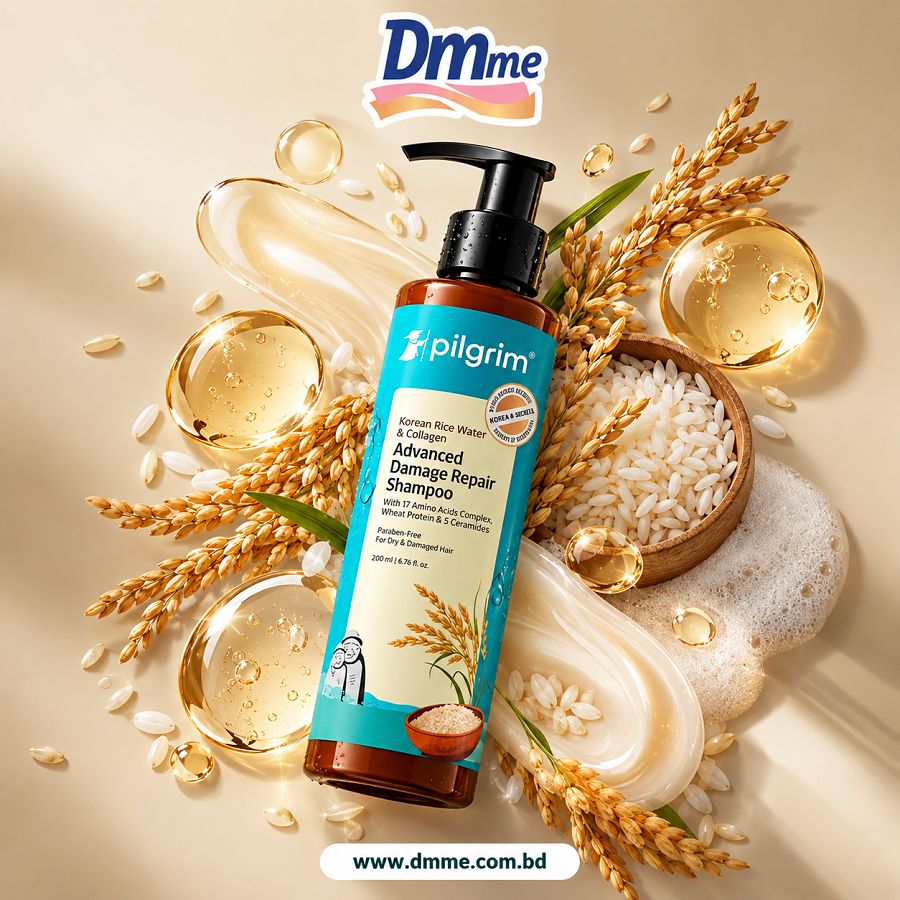 Pilgrim Pilgrim Korean Rice Water & Collagen Advanced Damage Repair Shampoo 200ml