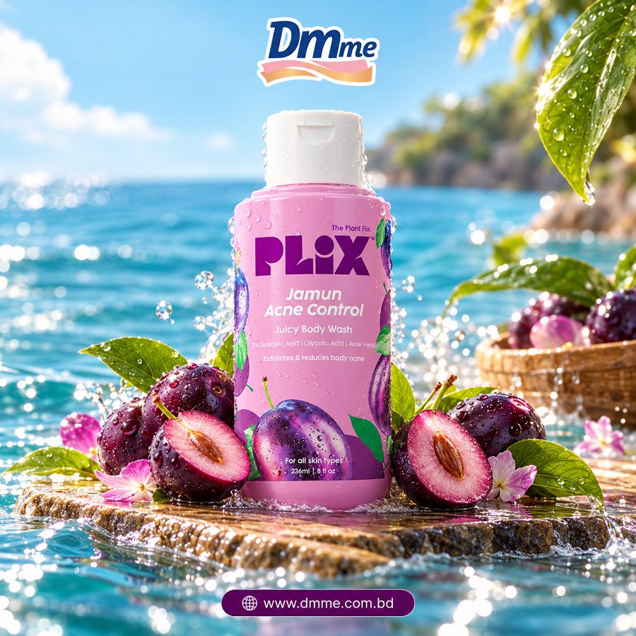 Plix Jamun Acne Control Juicy Body Wash  Exfoliates & Reduces Body Acne 236ml