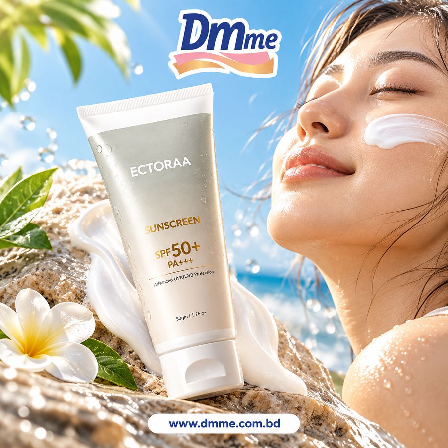CTORAA Sunscreen SPF 50+ PA++++, UVA/UVB Protection, Lightweight, Non-Greasy, for All Skin Types, 50g