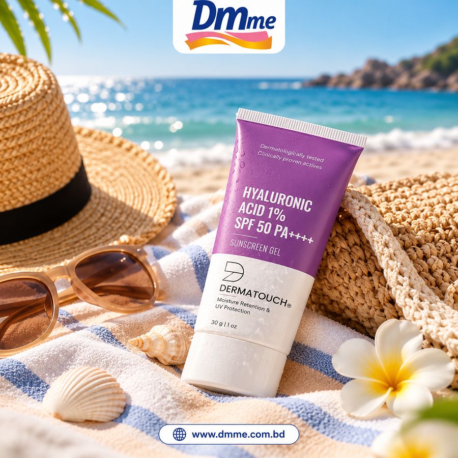 Dermatouch Hyaluronic Acid 1% Sunscreen 30g PO3, SPF (Sun Protection Factor): SPF 50