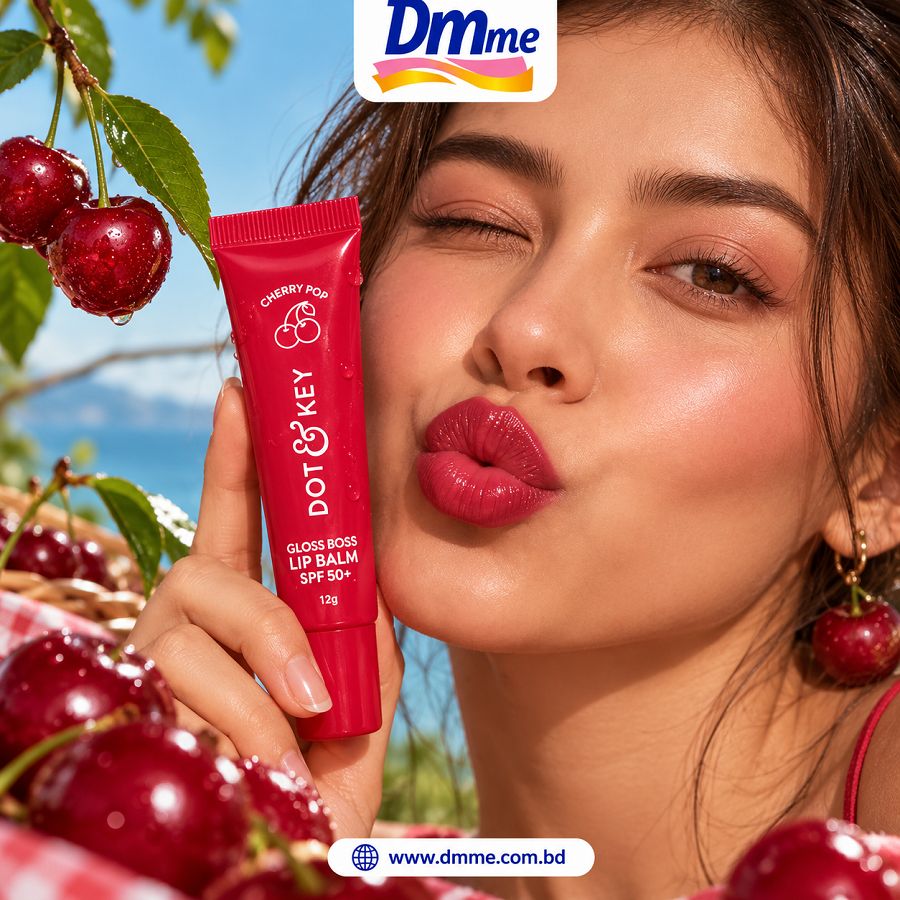 Dot & Key Gloss Boss Lip Balm In-Vivo Tested SPF 50+ Shade: 2(Cherry Pop)12g