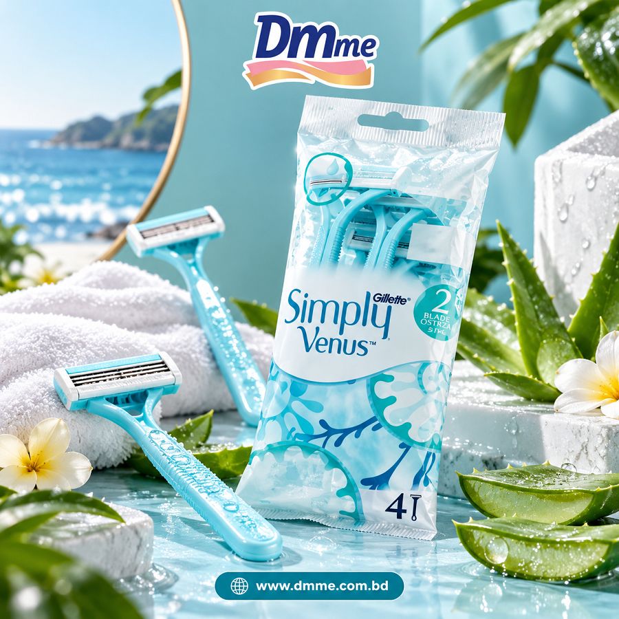 Gillette Simply Venus Disposable Razors for Women 4 Pice