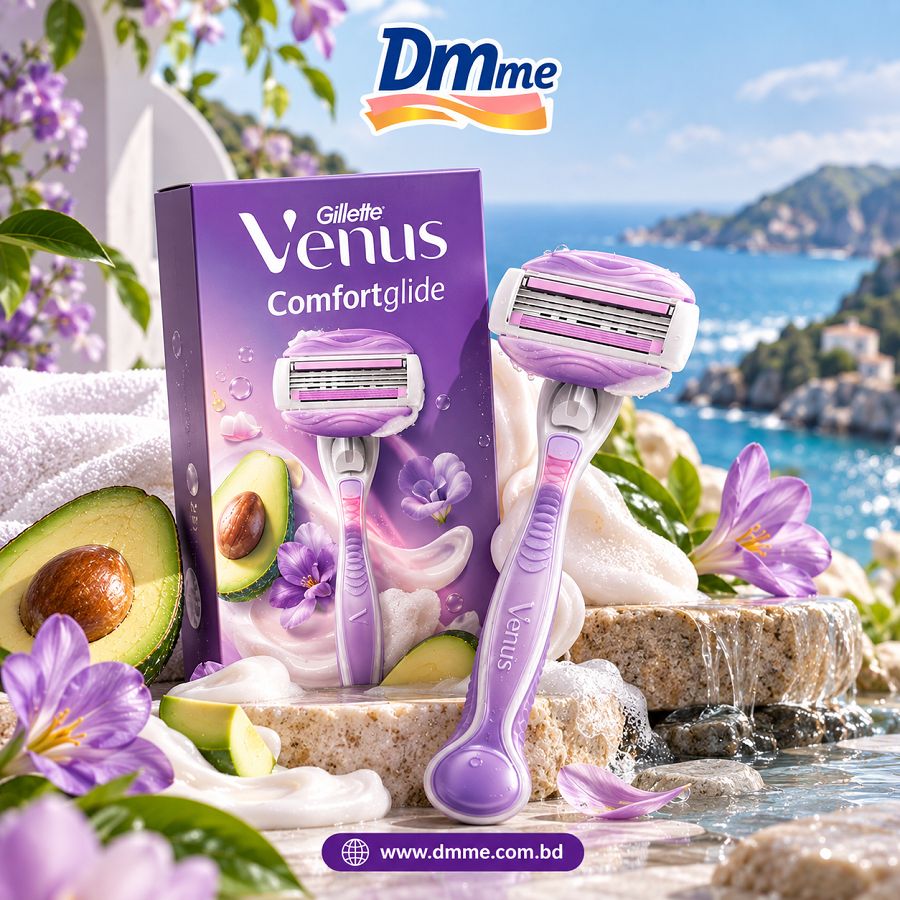 Gillette Venus Comfortglide Hair Removal Razor for Women with Avocado Oils & Body Butter, Freesia Scent