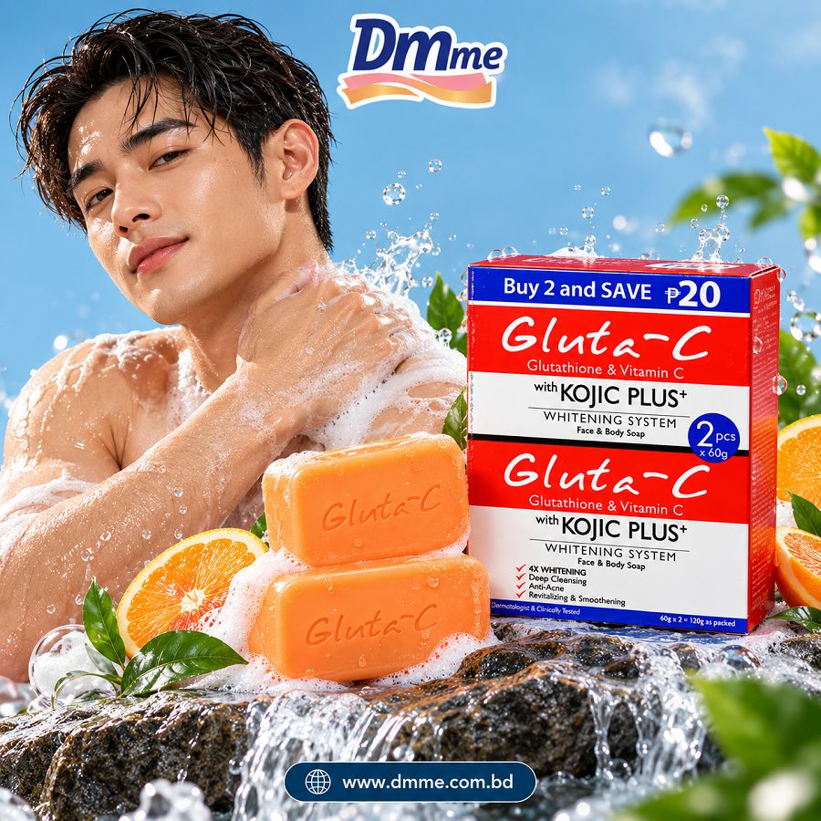 GLUTA-C With Kojic Plus+ Face & Body Soap Twin Pack 60gx2