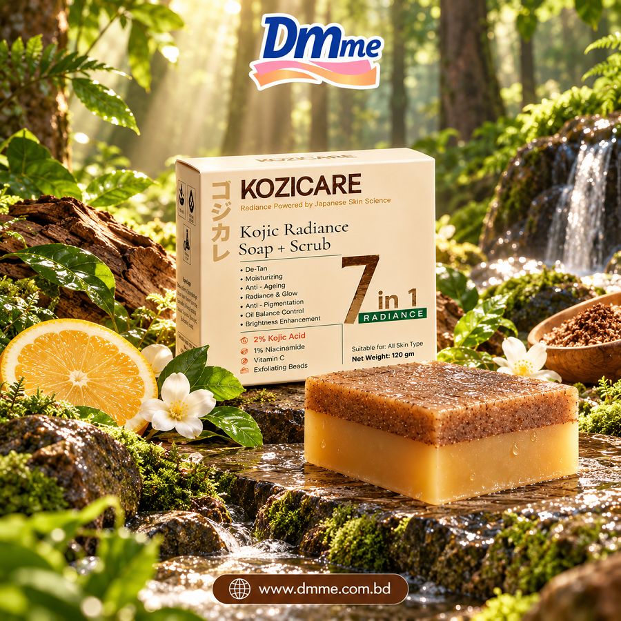 Kozicare Kojic Radiance Soap + Scrub | 7-in-1 Magic Soap Bar 120g