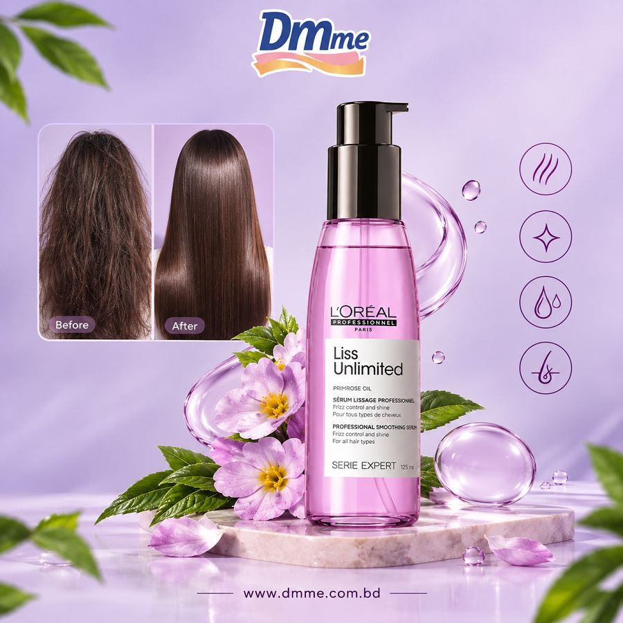 L'Oreal Professionnel Liss Unlimited Primrose Oil Smoother Serum 125ml